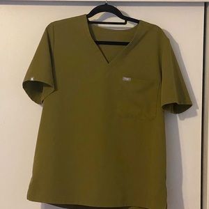 Figs Olive green scrub top